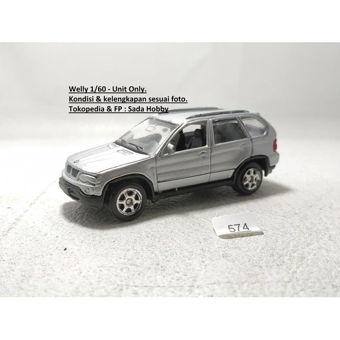 AD99 Diecast Welly BMW X5 Silver Unit Only