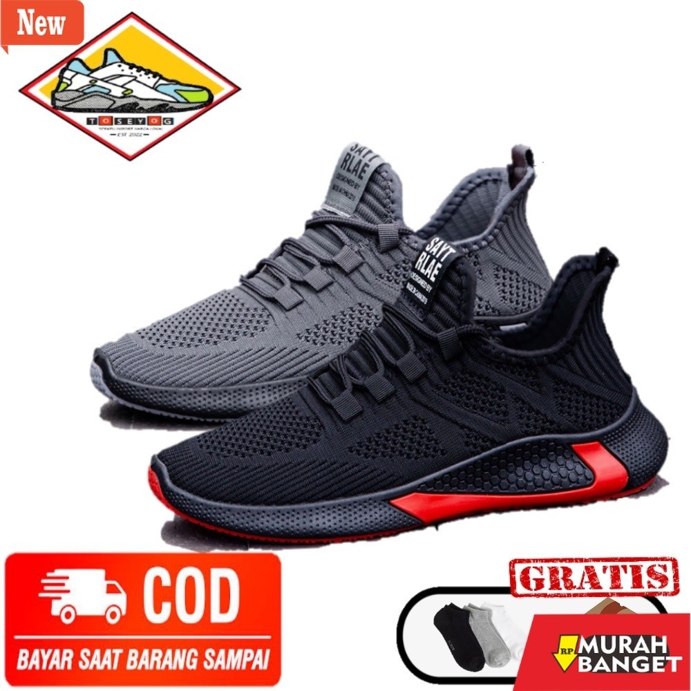 sepatu sneakers pria brand lokal Toseyog 013 Sepatu Kasual Pria, Sneakers Import Pria Running Shoes~