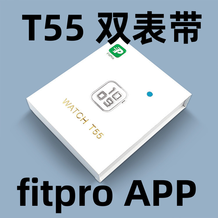 Original T55/T500 PLUS (2 tali) T500 Smartwatch Bluetooth Layar Sentuh Dengan Pedometer+Monitor Deta