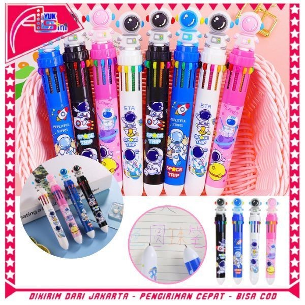 

AS Pulpen Mekanik 10 Warna Pena Mekanik Motif Boneka Astronot 3d Bolpen Gel Tinta 10 Warna Karakter Lucu Dengan Pilihan Warna Beragam Alat Tulis Sekolah Anak Super Imut