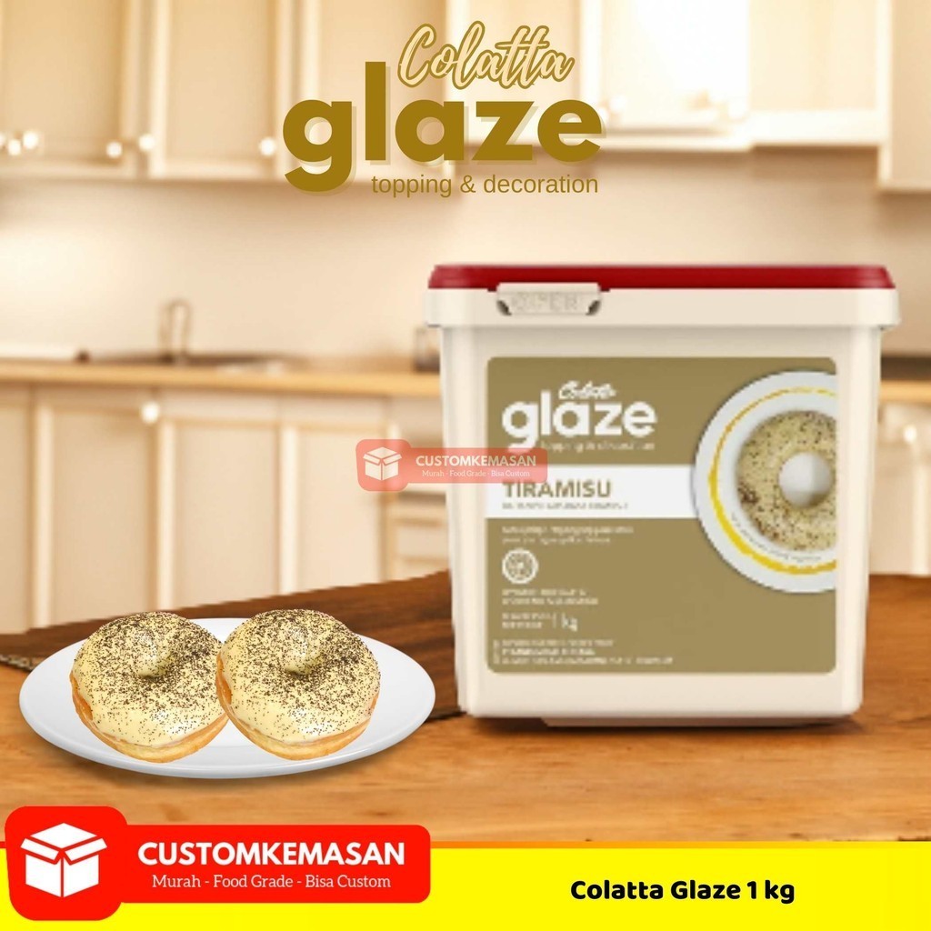 

Colatta Glaze Tiramisu / Selai Tiramisu 1kg / Selai Roti / Topping Selai Colatta Glaze