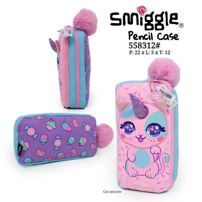 

TERLARIS! SMIGGLE Best Budz Character Pocket Pencil Case - kylie pocketpc