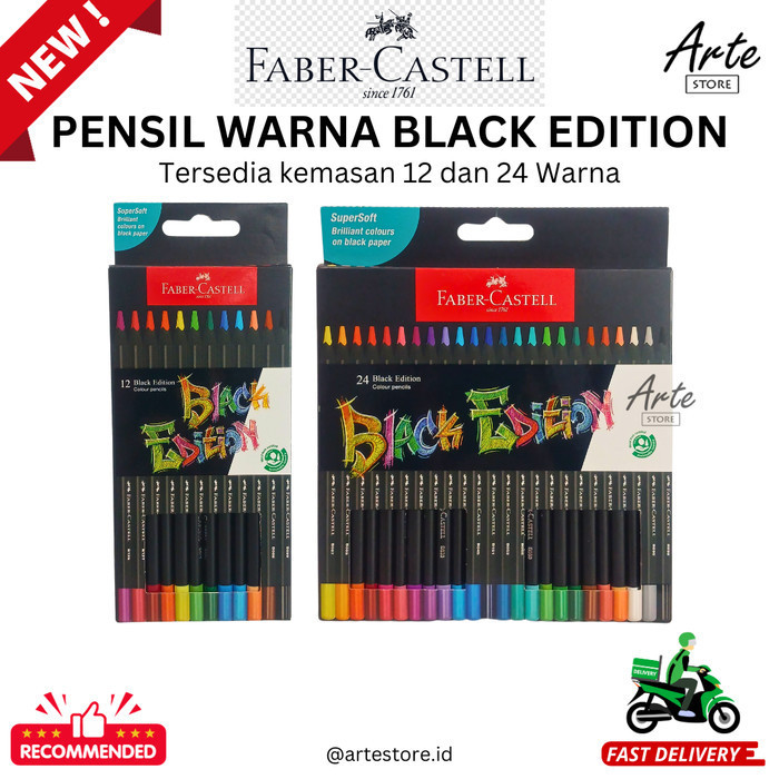 

Pensil Warna - Faber Castell Black Edition Color Pencil - 12 WARNA