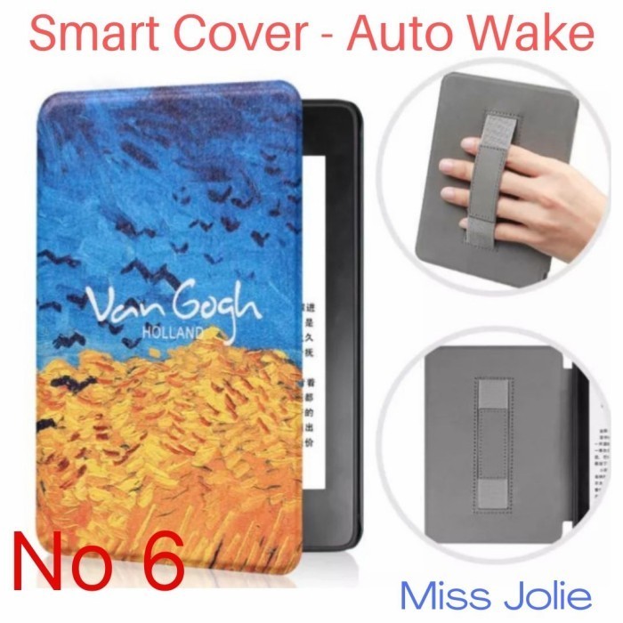 

Smart Cover Case Kindle 9 10th Gen 2019 Leather Casing Handgrip - No 6