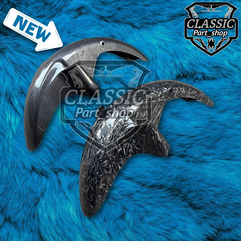 Slebor depan leo star LEO carbon celup motif forged kevlar