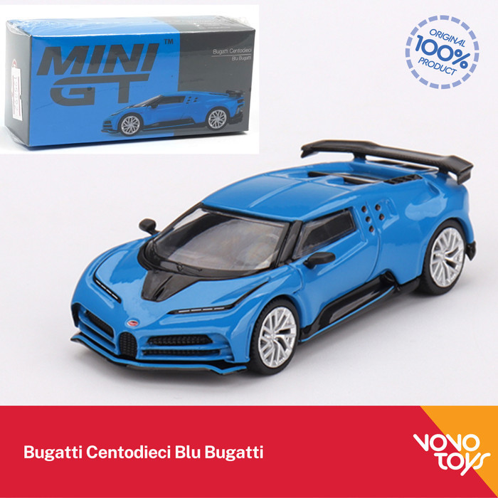 AR2158 MiniGT 586 Bugatti Centodieci Blu Bugatti Mini GT