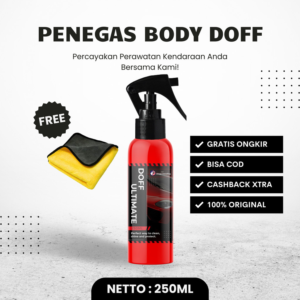 DD Auto Care - Penegas Cat Doff Matte Body Motor Mobil / Perawatan Cat Doff / Doff Ultimate / Penega