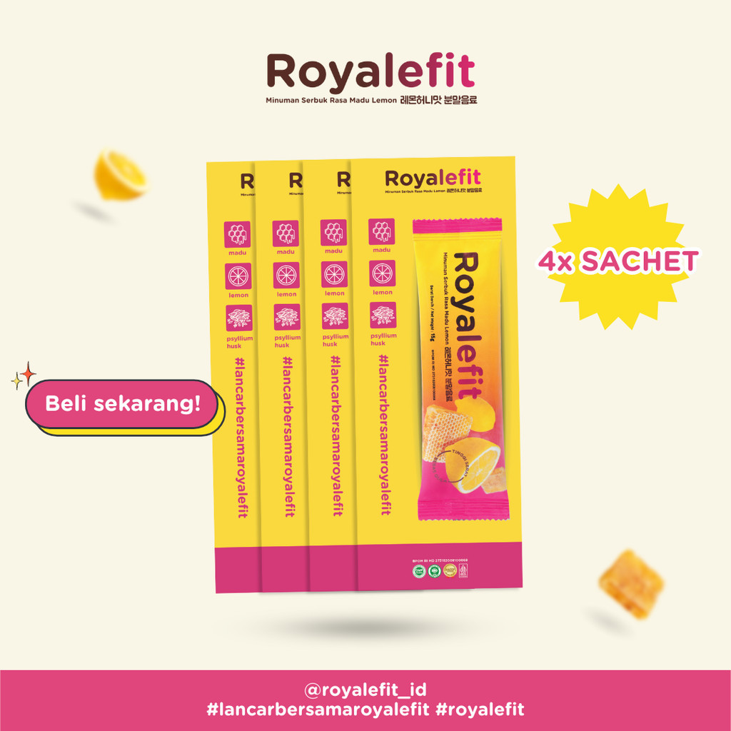

Royalefit Fiber Madu Lemon 4 Sachet