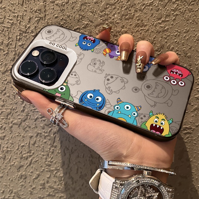 HOT Casing ponsel monster kecil yang lucu cocok untuk iPhone 15 15 Pro 15 Pro Max 15 Plus XR 13 11 1