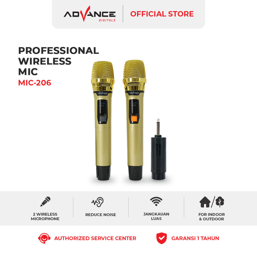 Advance MIC-206 Duet Microphone Wireless UHF