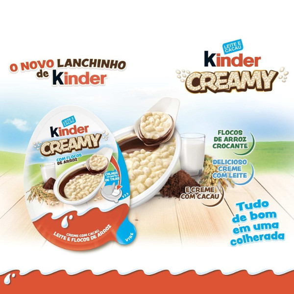 

RB Kinder Creamy Milky & Crunchy Chocolate Krim Susu Renyah Crispy Kemasan 1 Box Isi 12 Pcs x 19g