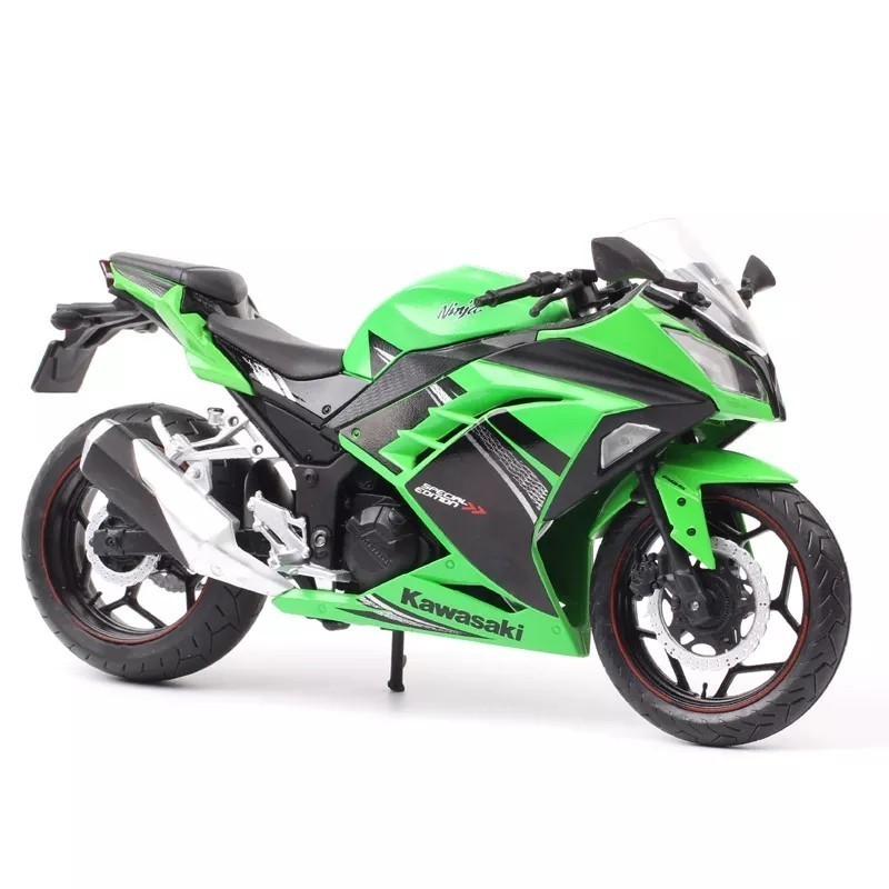 Diecast Automaxx Miniatur Motor Kawasaki Ninja 250 Fi Scala Official Diecast