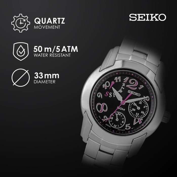 Jam Tangan Wanita Seiko Criteria SPA879 Stainless Quartz Original Jam tangan Cantik