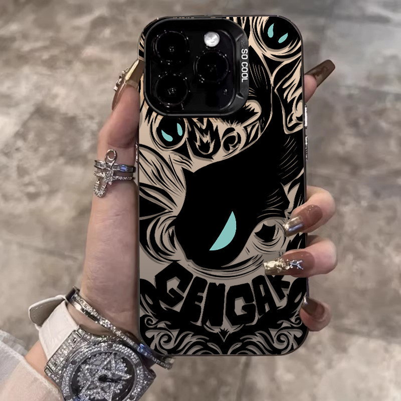 Casing Keras Pola Tahan Warna Kuning Gradien Premium Case hp iPhone 7 PRO MAX XS XR 11 12 13 14 15 P