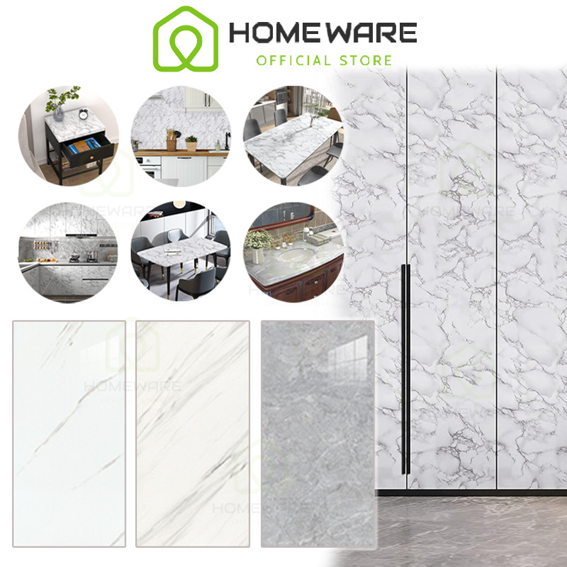 10 Buah/PakLantai Vinyl Marbel Granit Stiker Cabinet Marbel 30X60CM Wallpaper dinding VINYL Marble V