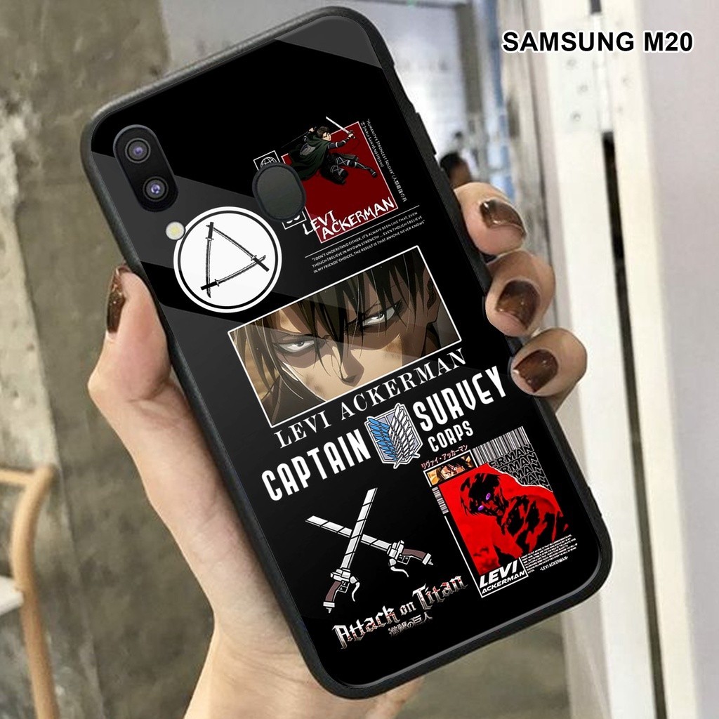 (WR) Softcase Glass Kaca Terbaru Samsung M20 - Cassing Samsung M20 - Case Pelindung Handphone COD