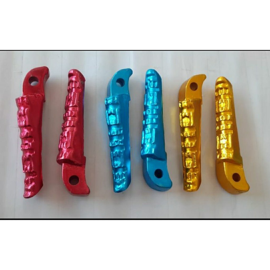 [ DELSER MOTOR ] SEPASANG FOOT STEP BELAKANG VIXION OLD NEW UNIVERSAL CHROME WARNA VARIASI FOOTSTEP 