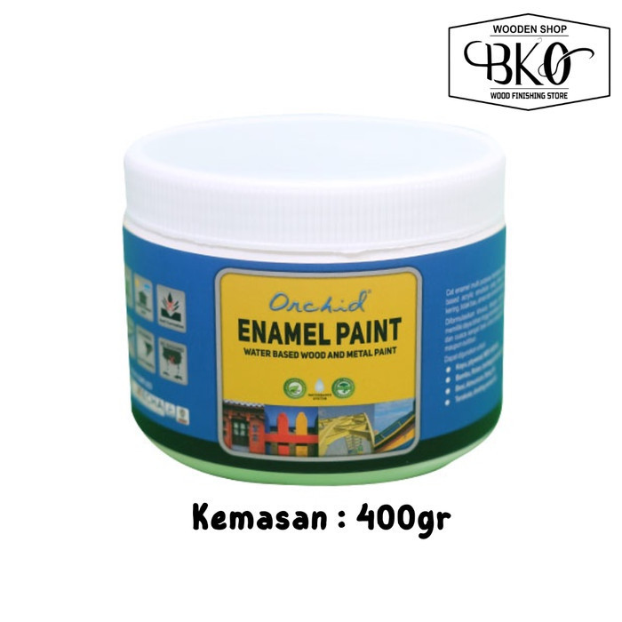 

promo ✨ -Cat Enamel ter based Wood and metal paint orchid 400gr - Traffic Red