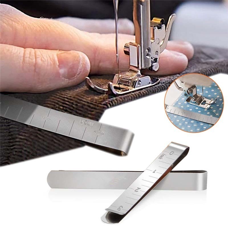 

READY STOCK Stainless Steel Hemming Clip / Measurement Ruler Sewing Quilting Clips JRC