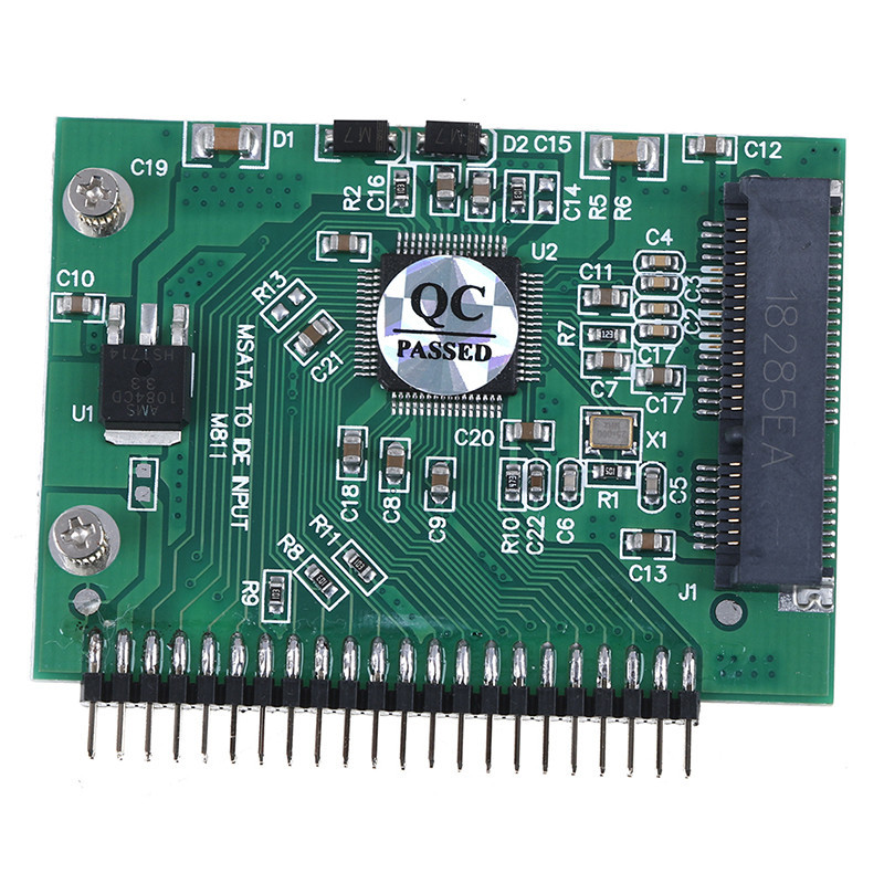 PCI-E MSATA SSD 44Pin Solid State Disk to 1.8inch 3.3V IDE / 2.5inch 5V IDE Adapter Card mSATA to ID