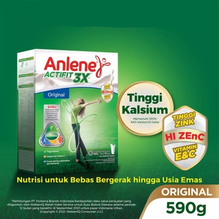 

TERJUAL Anlene Actifit 3X Susu Bubuk Original 590gr