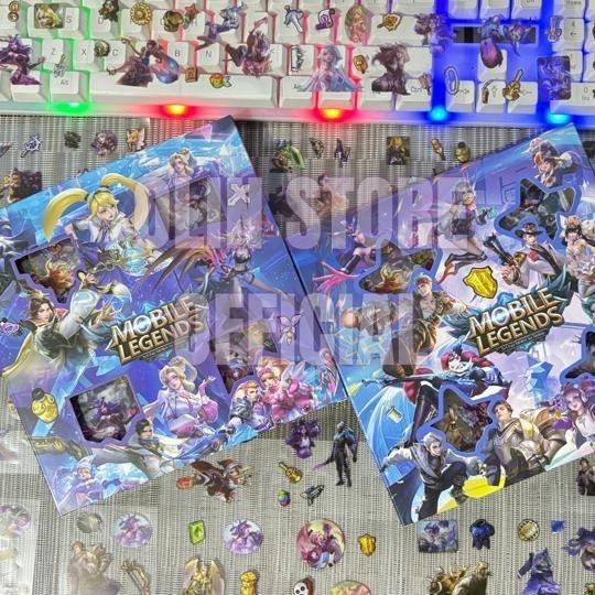 

[RF] Stiker Viral Lucu Mobile Legends Stiker Label Hp Buku Diary Isi 100Pcs