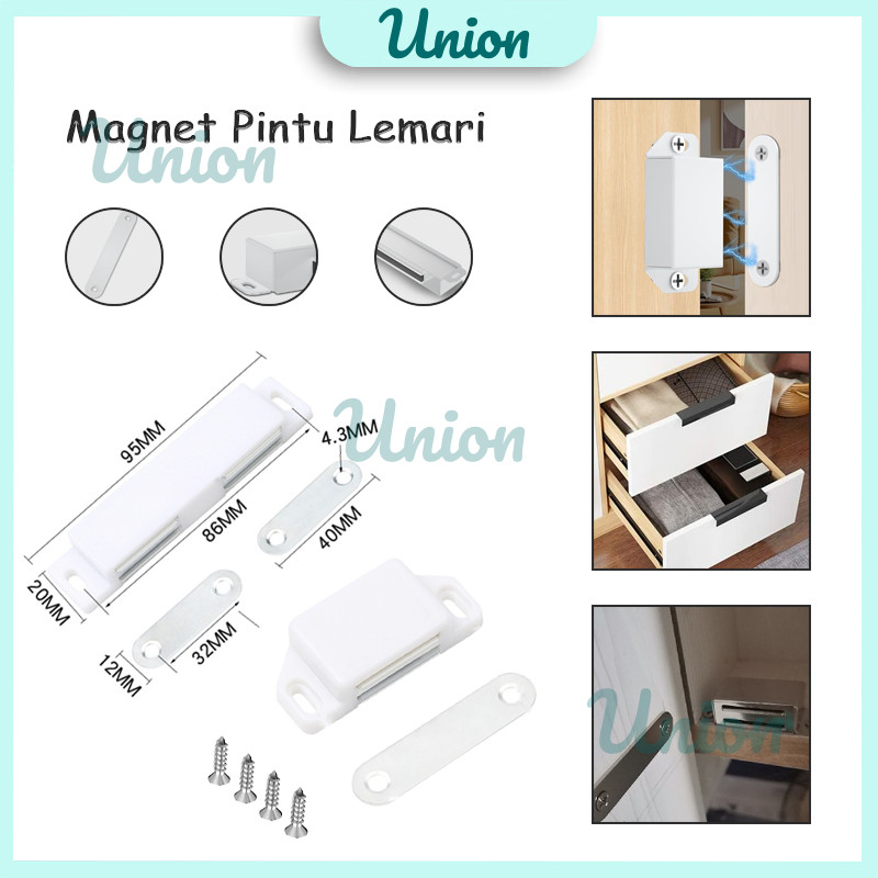 Magnet Pintu Kayu Lemari Laci / Magnetic Door Lock / Pengunci Pintu Magnetic / Pengaman Lemari Pakai