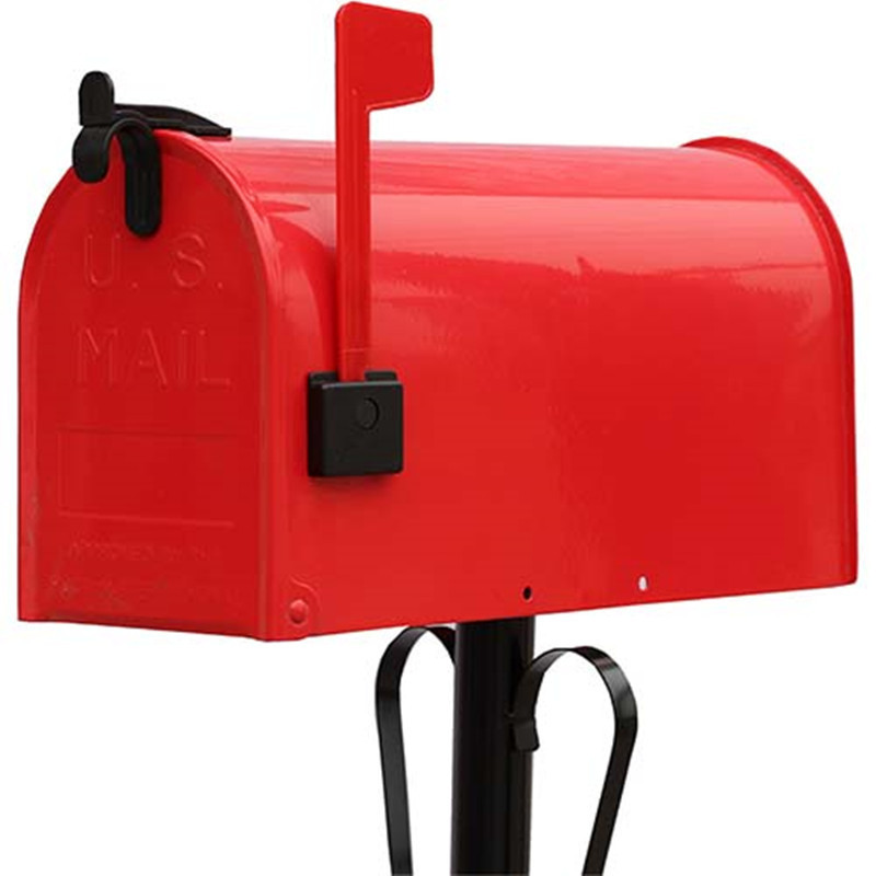 

American Style Post-Mount Mailboxes Stand Floor Metal Postbox Outdoor Garden Park Villa Newspaper Letter Box Bucket Letterbox
