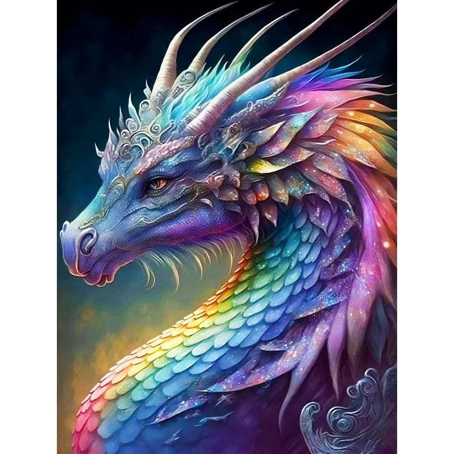 HUACAN Full Diamond Painting New Collection Dragon Mosaic Animal 5D DIY Embroidery Needlework Home D