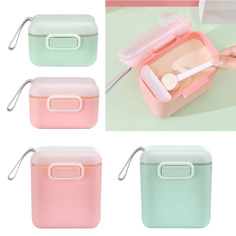N80C Baby Formula Dispenser with 400ml/800ml Milk Powder Storage Box Infant Essential Cereal Toddle 