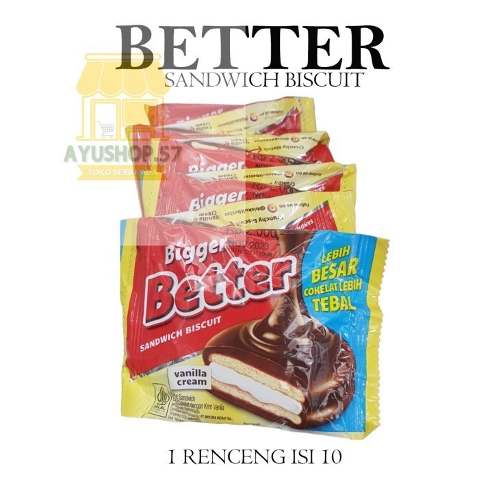 

BETTER SANDWICH BISCUIT VANILLA CREAM - AYUSHOP57
