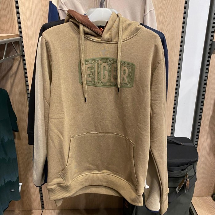 EIGER HOODIE PRIA MICHIGAN HOODIE NONZIP SWEATER - KHAKI
