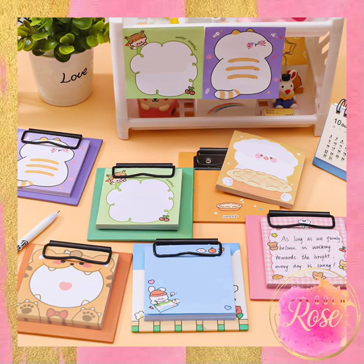 

ℛ - S6372 Sticky Notes Free Clipboard / Memo Pad Karakter Lucu