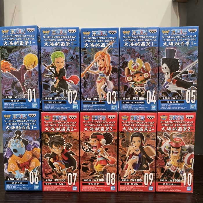 WCF One Piece WT100 Vol 1 2 Straw Hat SHP Crew Set of 10