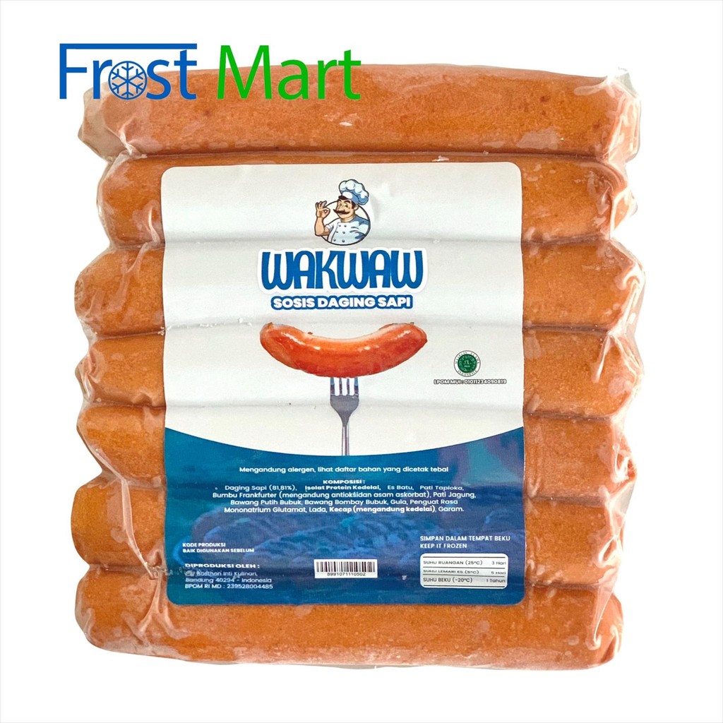 

Sosis Sapi Wakwaw Isi 7pcs 500Gr