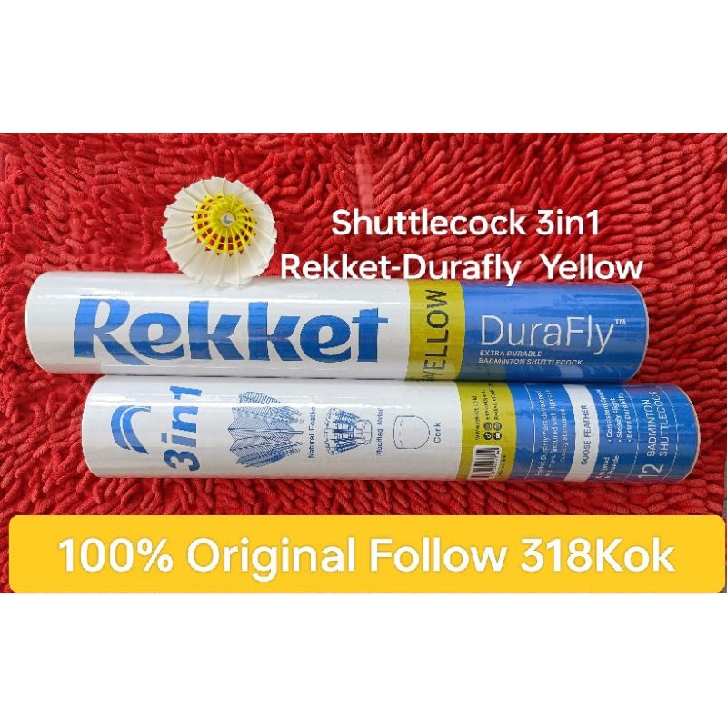 AB51RX Shuttlecock 3in1 Rekket Yellow l Kok Badminton