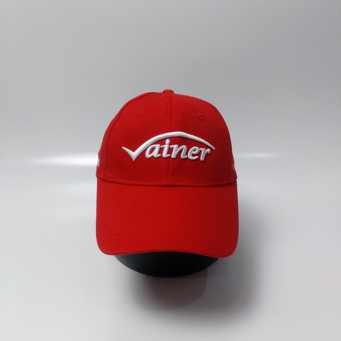 topi baseball vainer merah second original