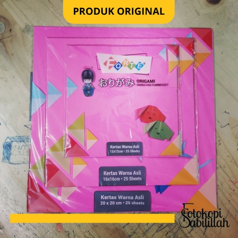 

Kertas Lipat/Kertas Origami Forte 20X20