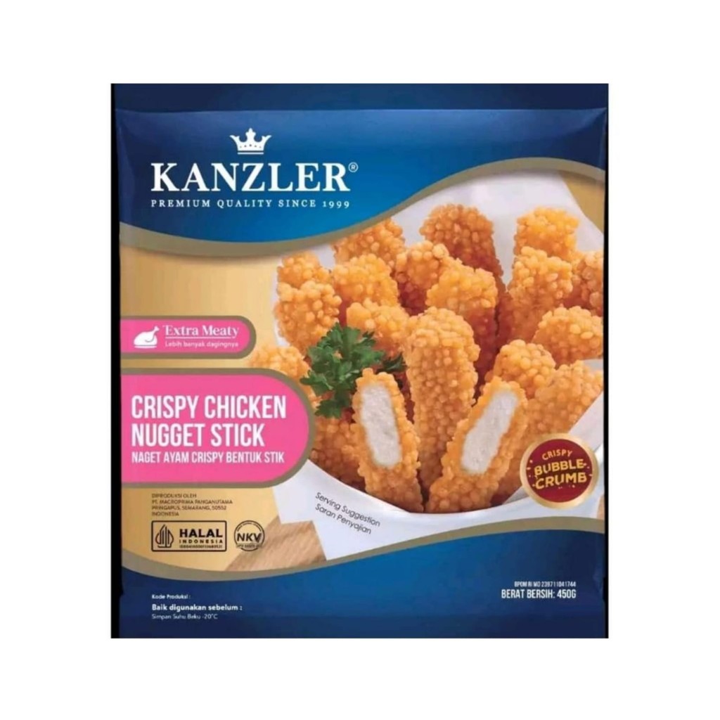 

Kanzler Crispy Chicken Nugget Stick 450gr | Stick Nugget