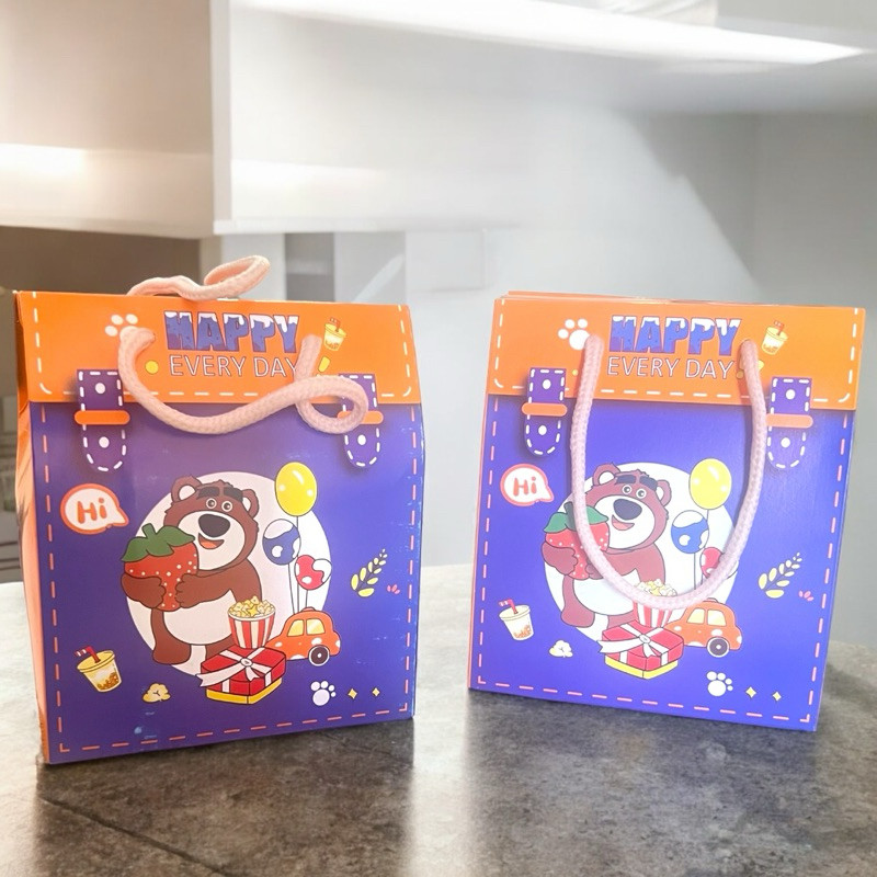 

(SANRIOUNIQUE) PAPERBAG LOTSO LUCU / KOTAK BINGKISAN ULTAH LOTSO / KOTAK SOUVENIR LOTSO