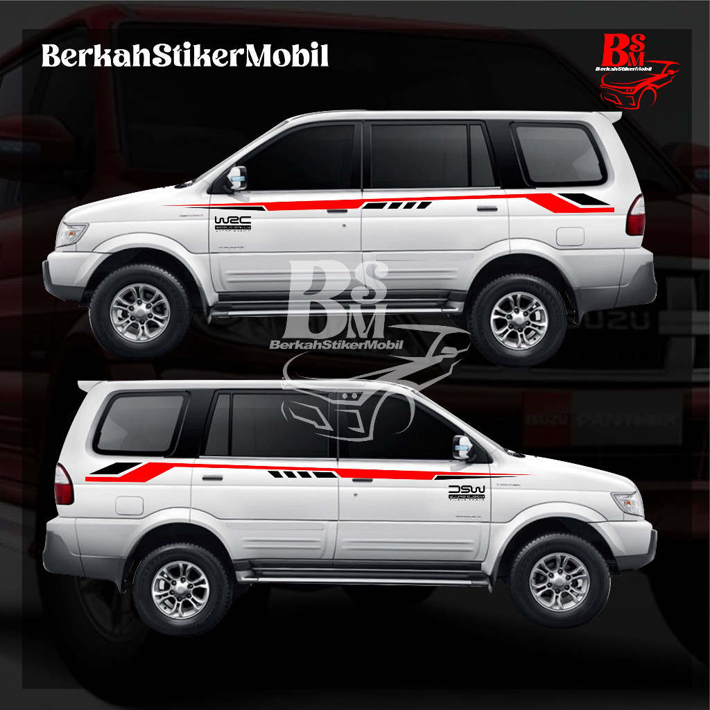 stiker mobil panther isuzu cutting stiker all mobil isuzu panther terbaru