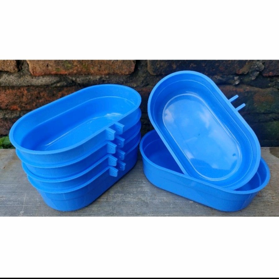 TMK 2 OVAL CEPUK MANDI BURUNG/ TEMPAT MAKAN BURUNG/ CEPUK MINUM BURUNG/ TEMPAT MINUM HEWAN/ WADAH MA
