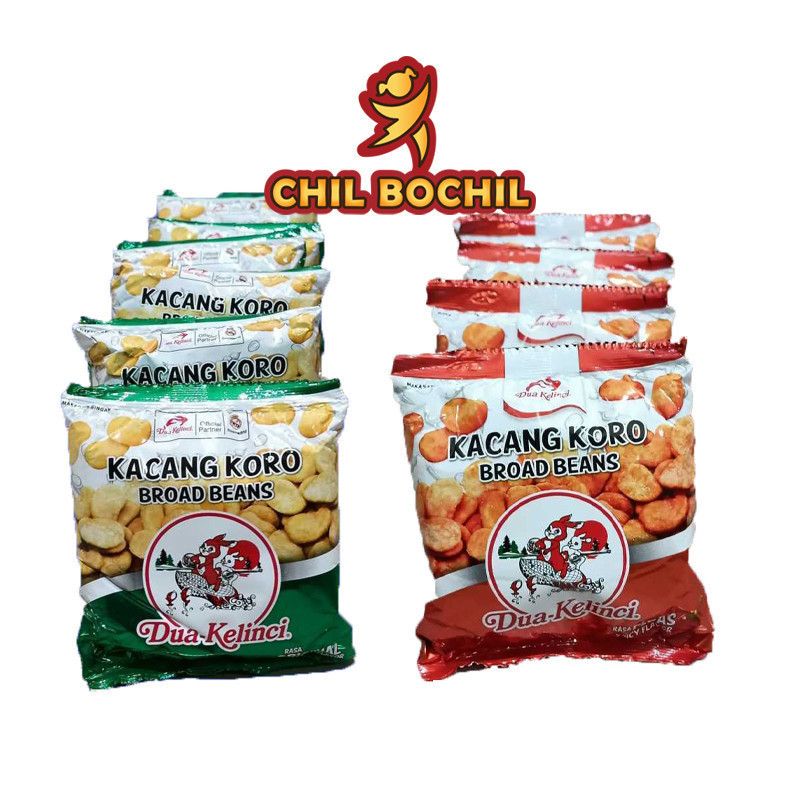 

KACANG KORO DUA KELINCI RENCENG (ISI 10 SACHET X 14 GRAM ) - DUA KELINCI KACANG KORO ORIGINAL DAN PEDAS RENCENG ISI 10SACHET - CHIL BOCHIL