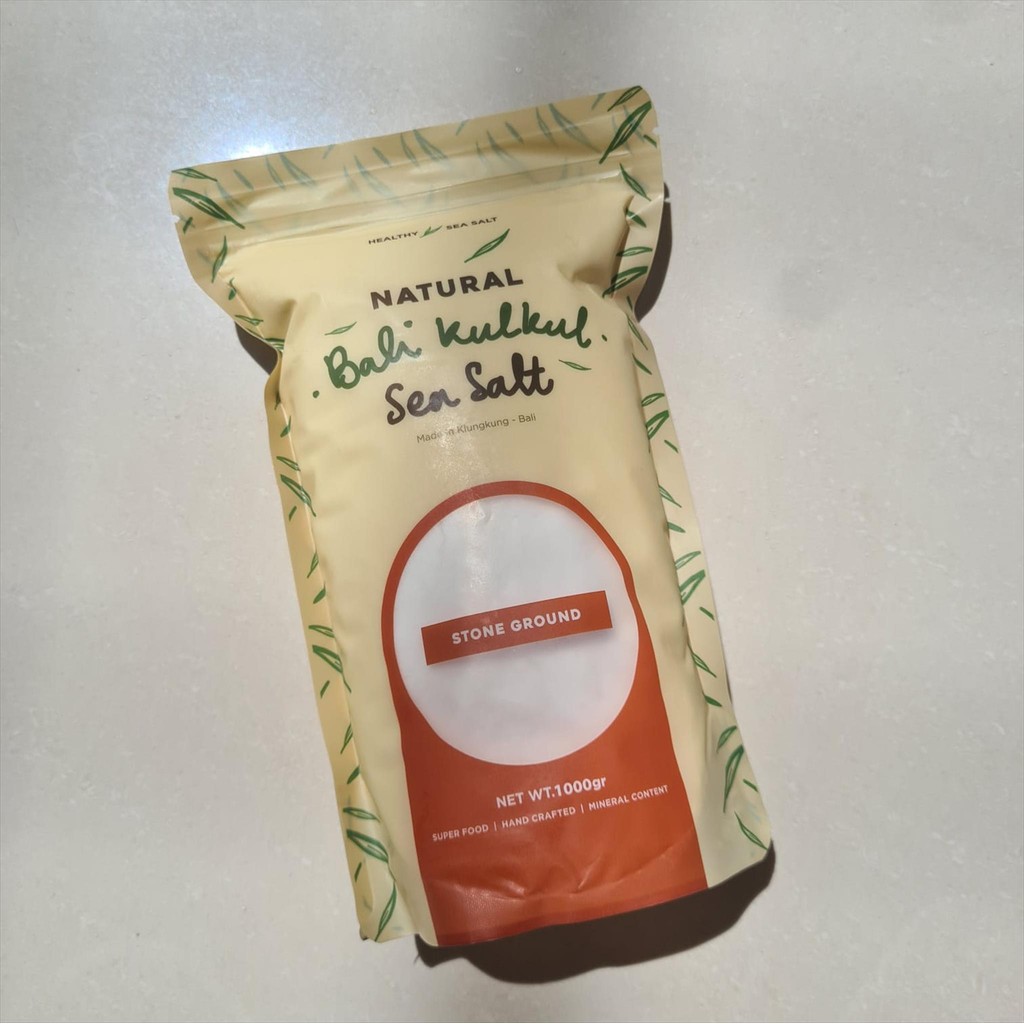 

Bali Kulkul - Sea Salt ( Stone Ground ) 1kg Garam Laut Halus Alami Non Iodized