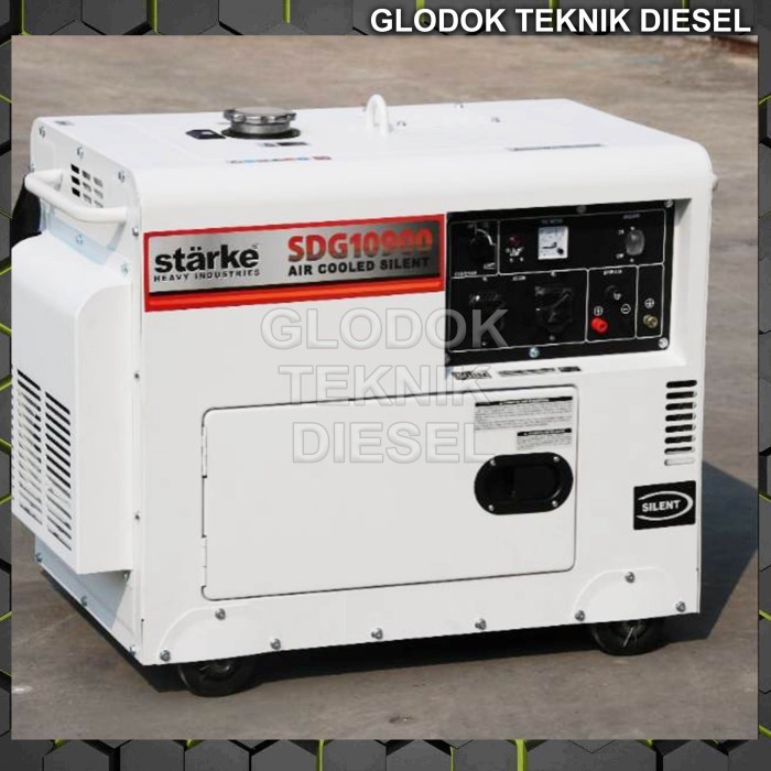 Starke Generator Genset Diesel Silent 6 KVA 6500 Watt Solar SDG 10900