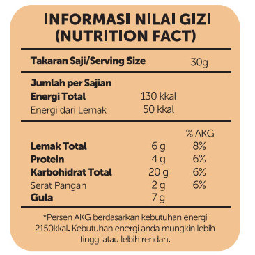 

✨NEW✨ -Nourish Granola Chocolate Cashew - Kacang Mede (Bebas Kolesterol, Tinggi Serat, Vegan) - 400 gr