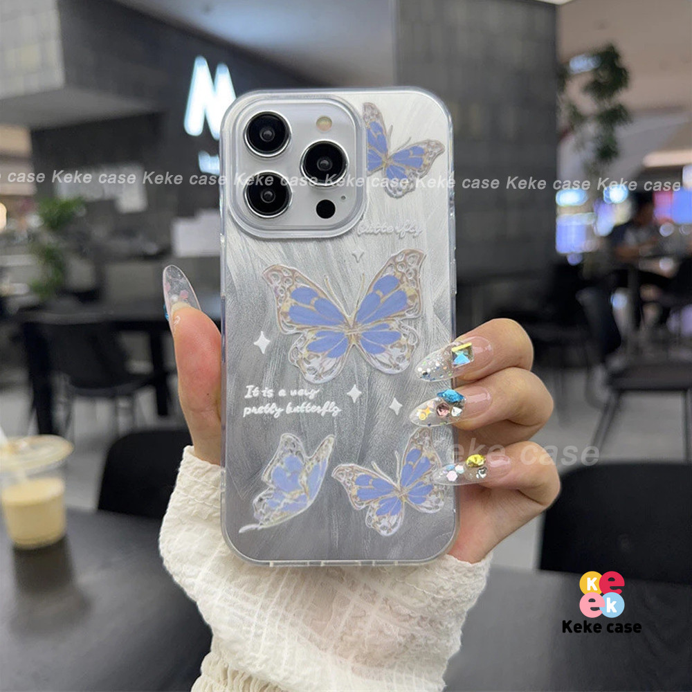 Casing Untuk Dancing Blue Butterfly New Style Beautiful Fashionable and Durable Drop Belt Hanging Ch