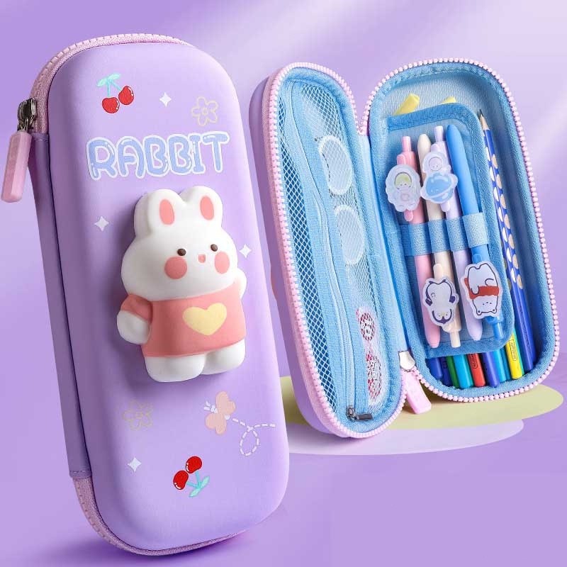 

Kotak Pensil Dekompresi Perempuan Lucu Lembut Lucu Anak-anak Siswa Sekolah Dasar Berkapasitas Besar Dengan Dekompresi Multi-fungsi