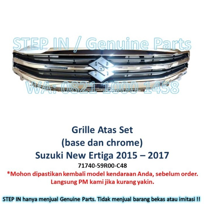 Grille Radiator atas SUZUKI NEW ERTIGA Grill 2015 2016 2017 SGP baru grill original Genuine SGP