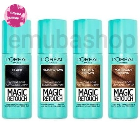 L'Oreal Loreal Paris Instant Root Concealer Hair Spray Magic Retouch - brown